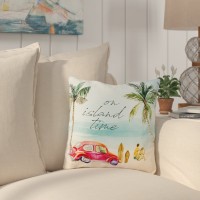 Bay Isle Home Naule On Island Time Outdoor Throw Pillow HMW11553